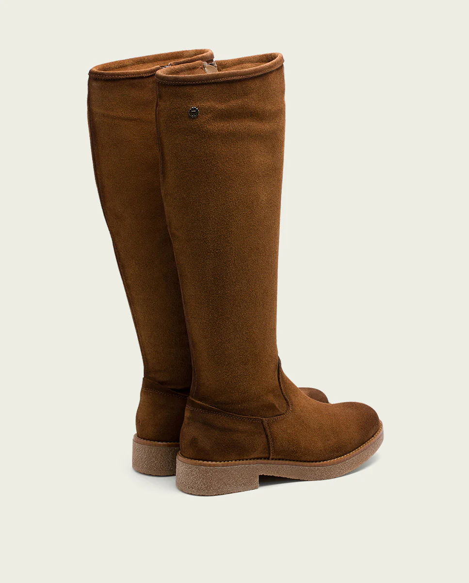 BOTAS ALTAS DE PIEL CUERO CON CREMALLERA ÁGATA - Image 3