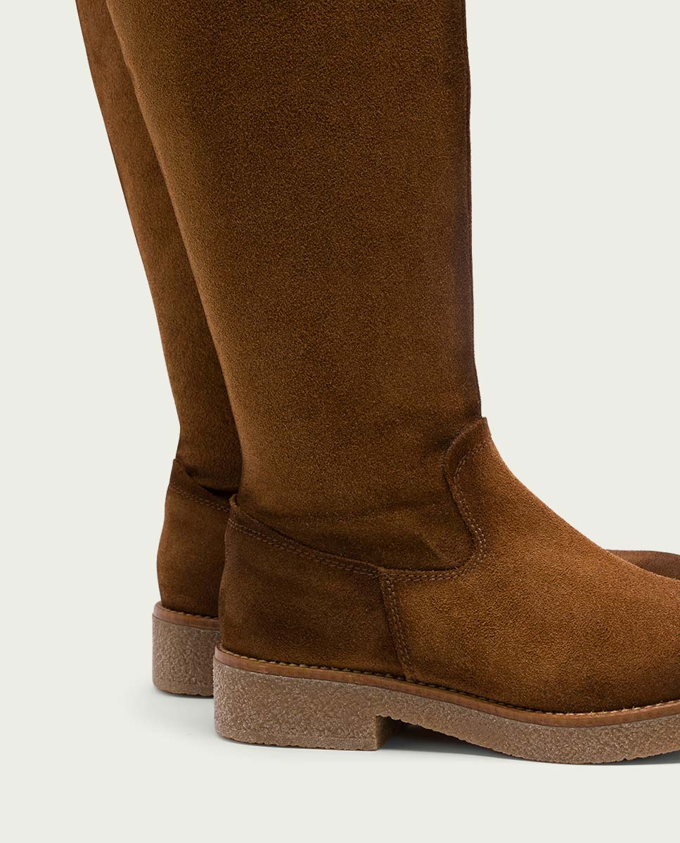 BOTAS ALTAS DE PIEL CUERO CON CREMALLERA ÁGATA - Image 4