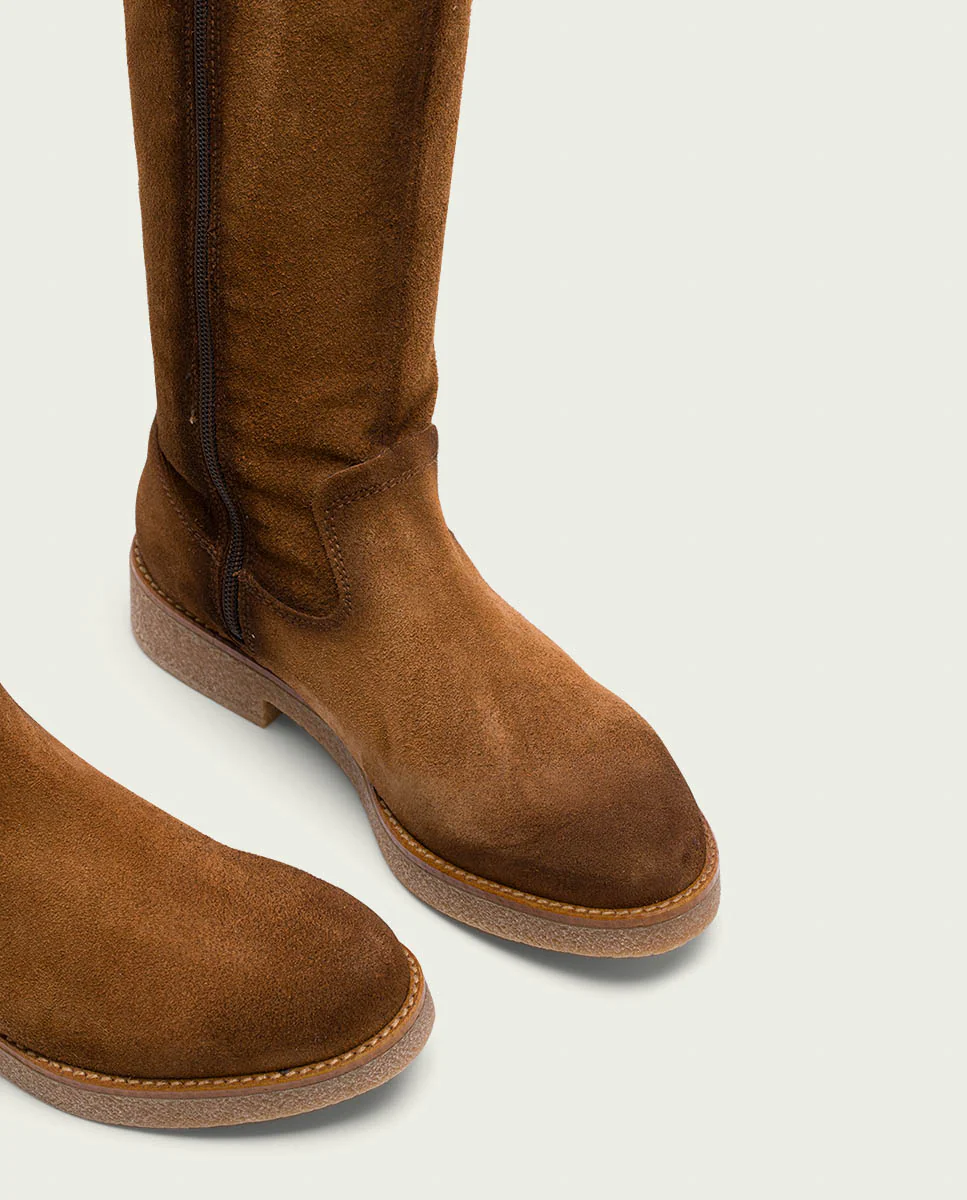 BOTAS ALTAS DE PIEL CUERO CON CREMALLERA ÁGATA - Image 5