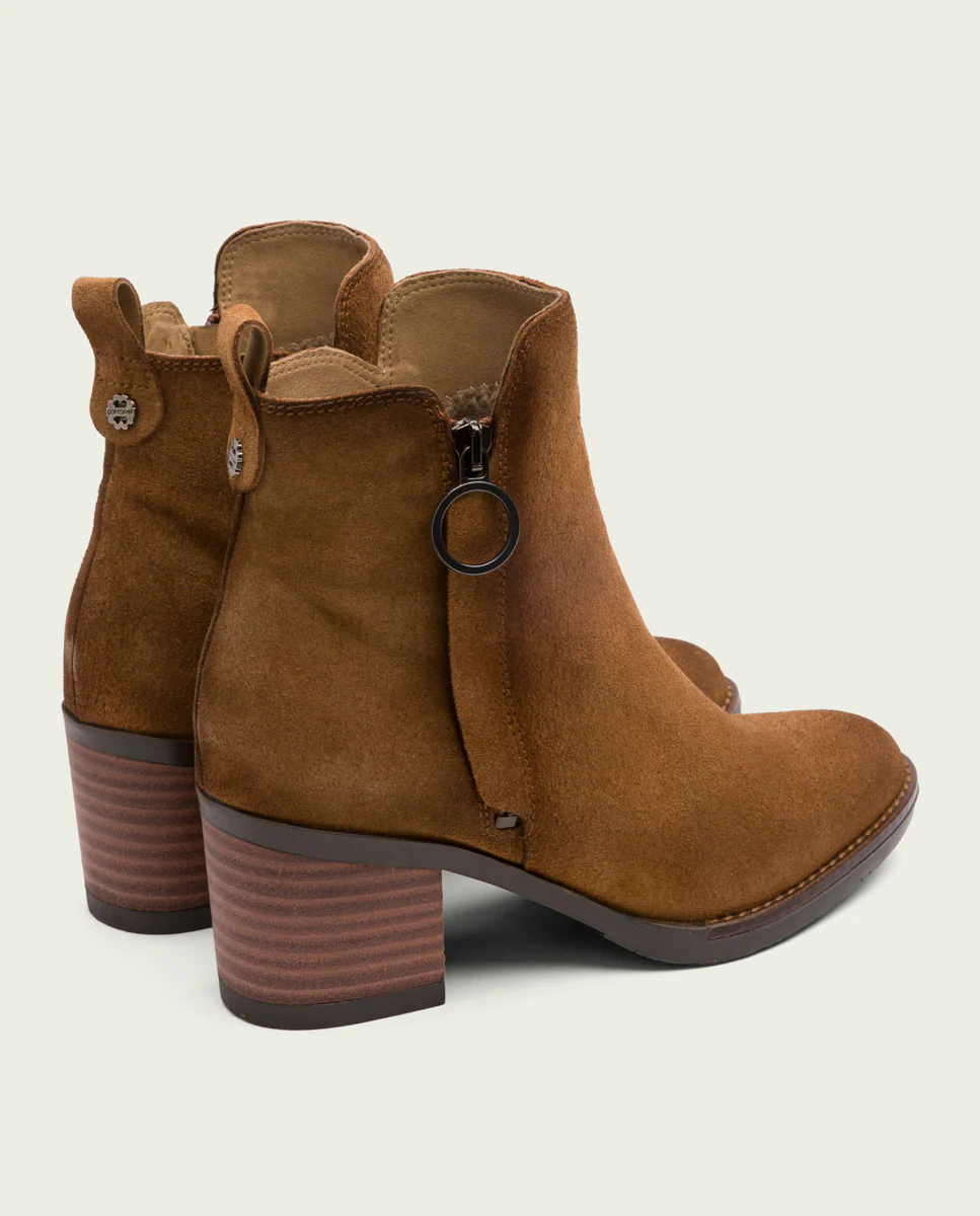 BOTINES DE PIEL CUERO CON CREMALLERA JUNO - Image 3