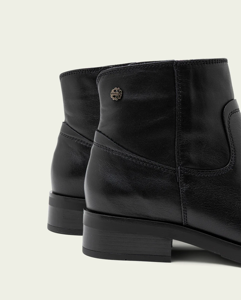 BOTINES DE PIEL NEGROS CON CREMALLERA BÁRBARA - Image 6