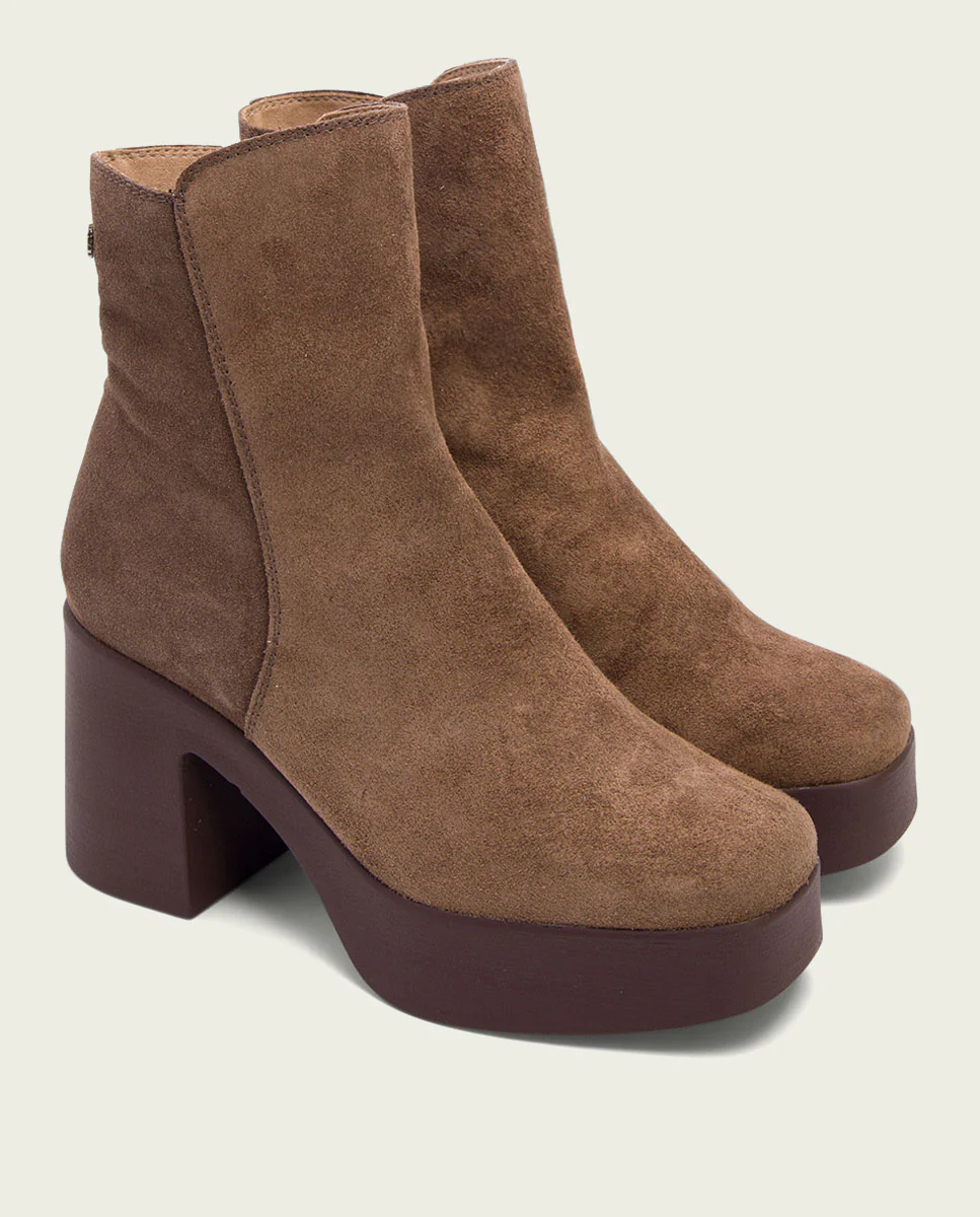 BOTINES DE TACÓN MOKA CON CREMALLERA LETA - Image 2