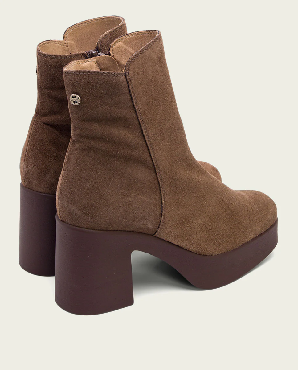 BOTINES DE TACÓN MOKA CON CREMALLERA LETA - Image 3