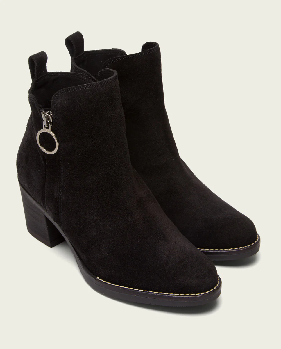 BOTINES DE TACÓN NEGRO CON CREMALLERA NERY - Image 2