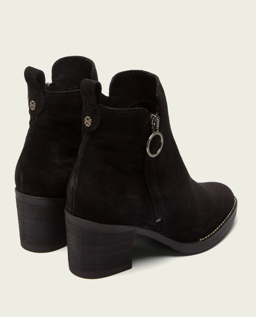 BOTINES DE TACÓN NEGRO CON CREMALLERA NERY - Image 3
