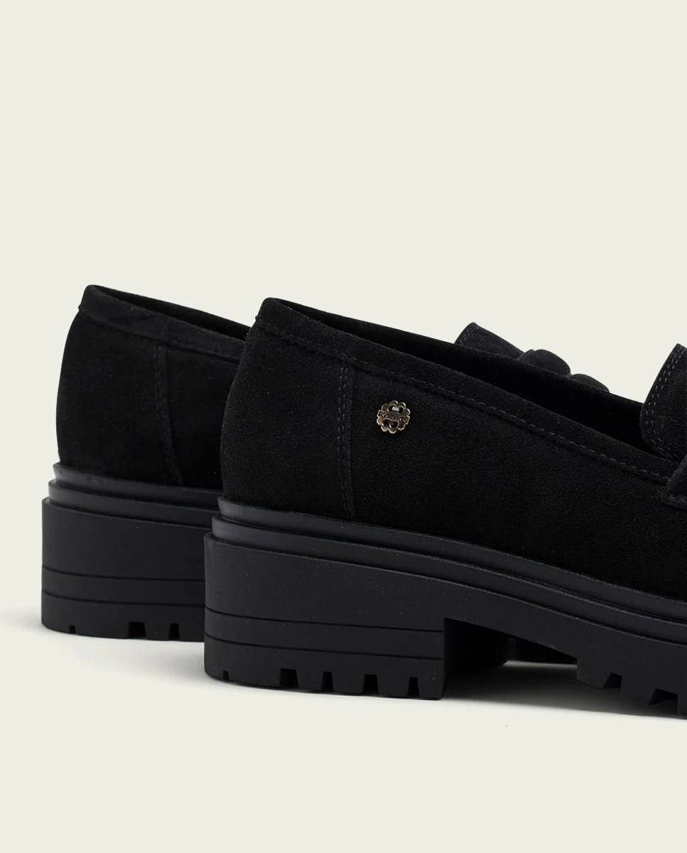 MOCASINES DE SERRAJE NEGROS FEBE - Image 4
