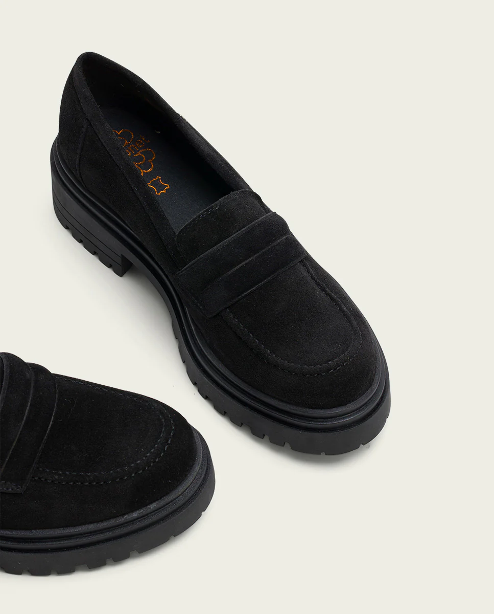 MOCASINES DE SERRAJE NEGROS FEBE - Image 5
