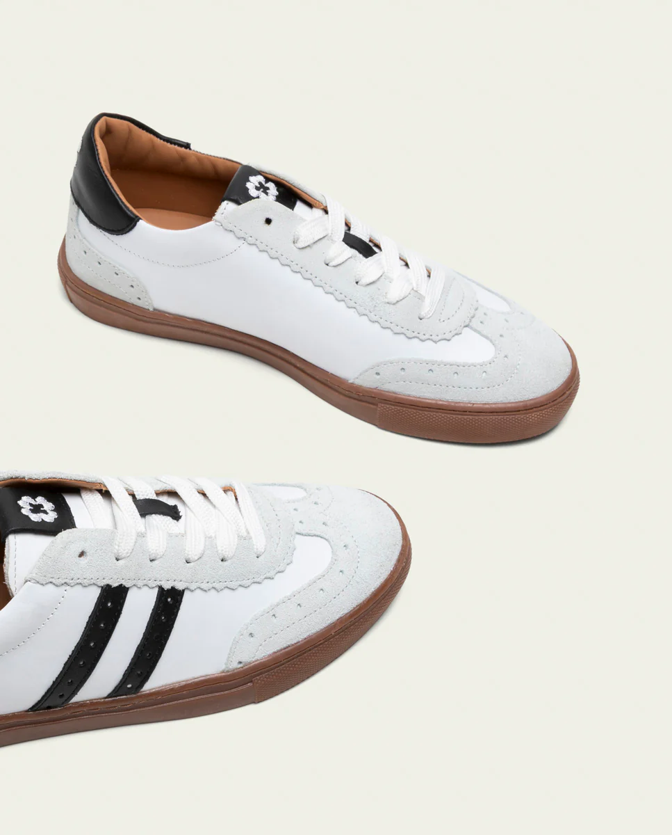 SNEAKERS DEPORTIVAS BLANCO Y NEGRO OSLO - Image 4